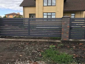 Забор жалюзи 72 метра фото в Уваровке