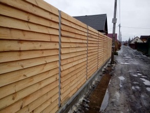Деревянный забор елочка 150 метров фото в Уваровке
